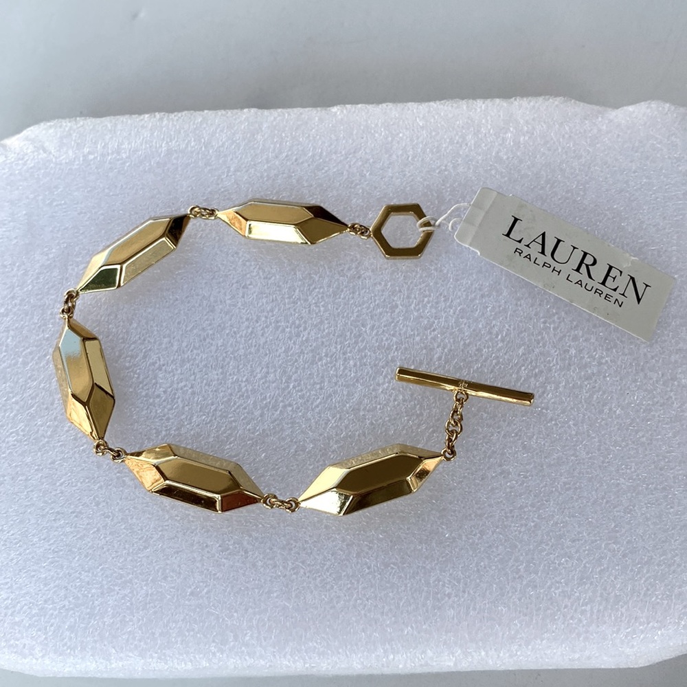 LAUREN Ralph Lauren Golden Opulence Nugget Gold Tone Bracelet